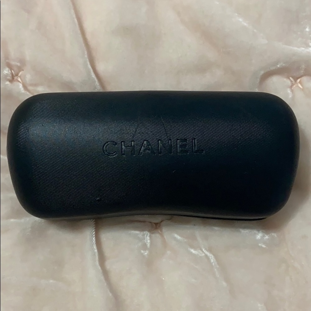 CHANEL Womens Designer Sunglasses Black Shield